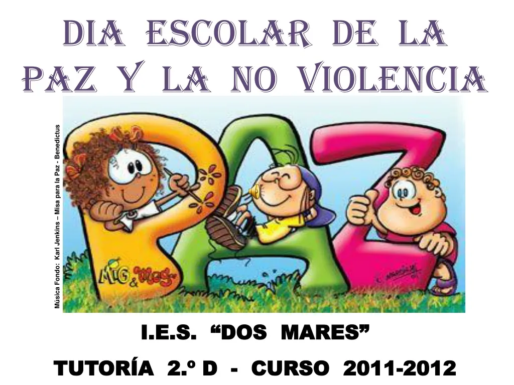dia escolar de la paz y la no violencia