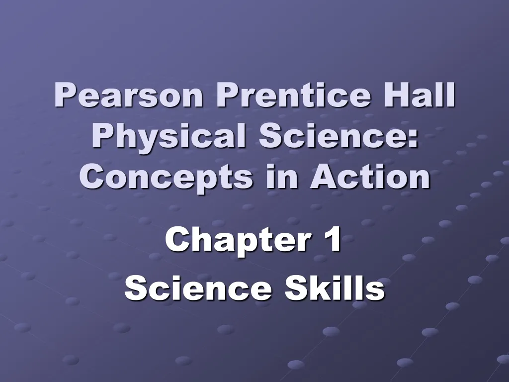 pearson prentice hall physical science concepts in action