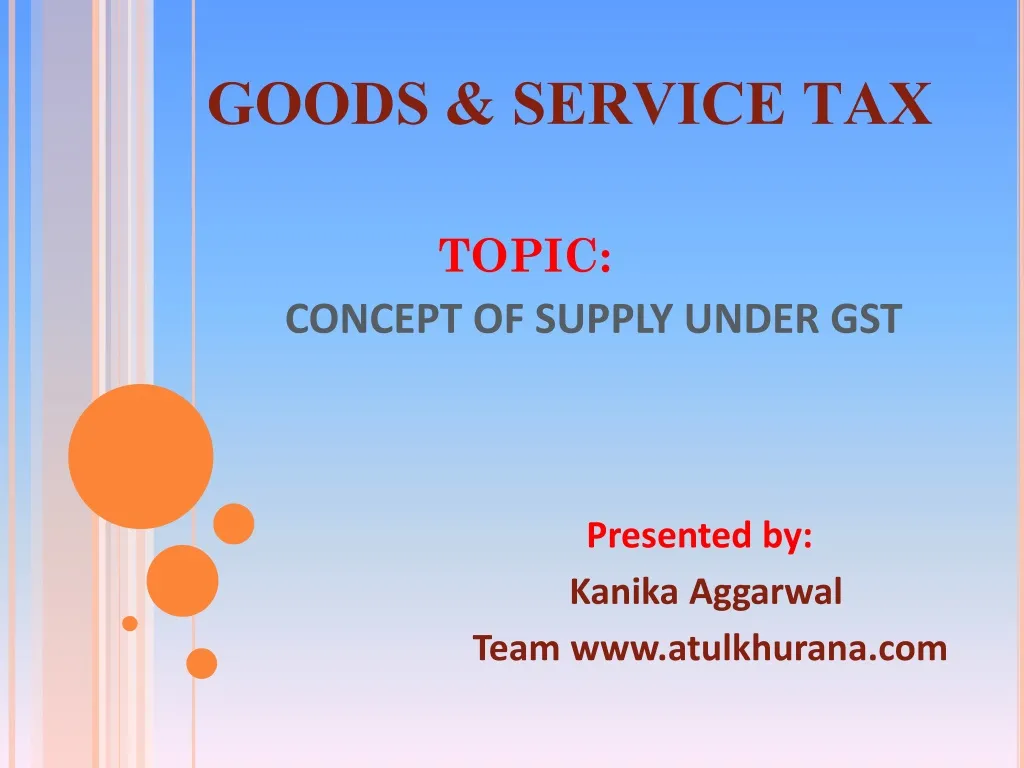 goods service tax