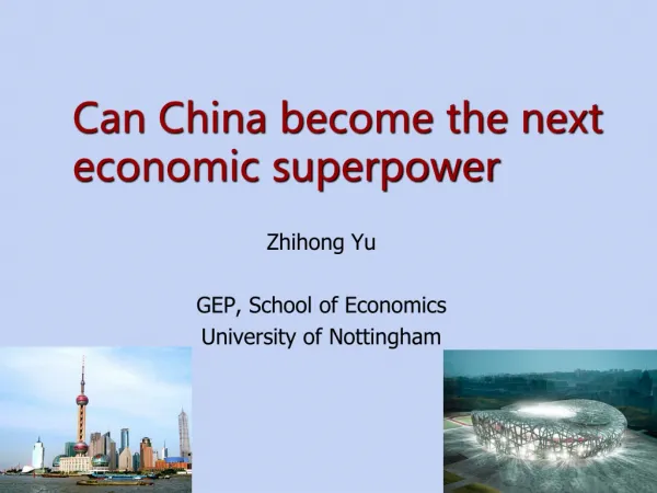 Can China become the next economic superpower
