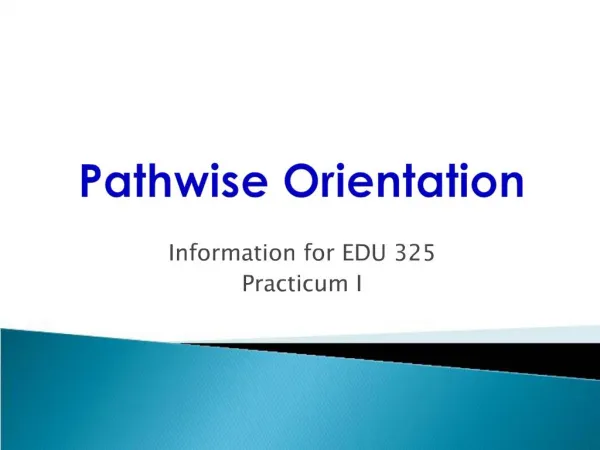 Pathwise Orientation