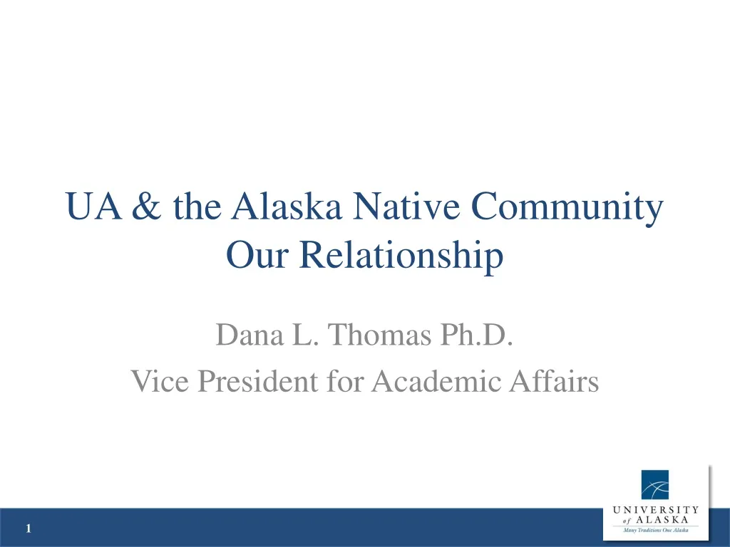 ua the alaska native community our relationship
