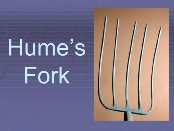 Hume s Fork