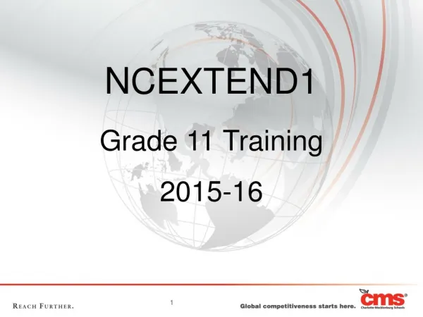 N CEXTEND1 Grade 11 Training 2015-16