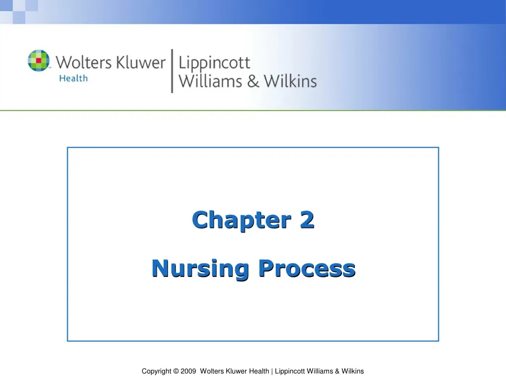 chapter 2 nursing process