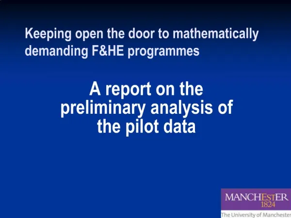 Keeping open the door to mathematically demanding FHE programmes