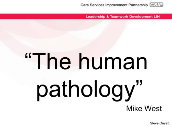 The human pathology Mike West