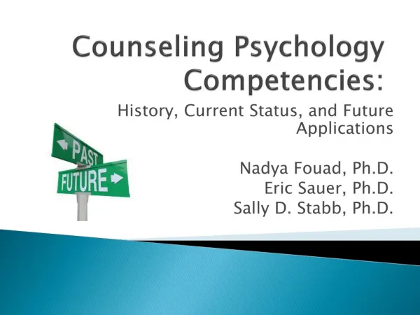 Counseling Psychology Competencies: