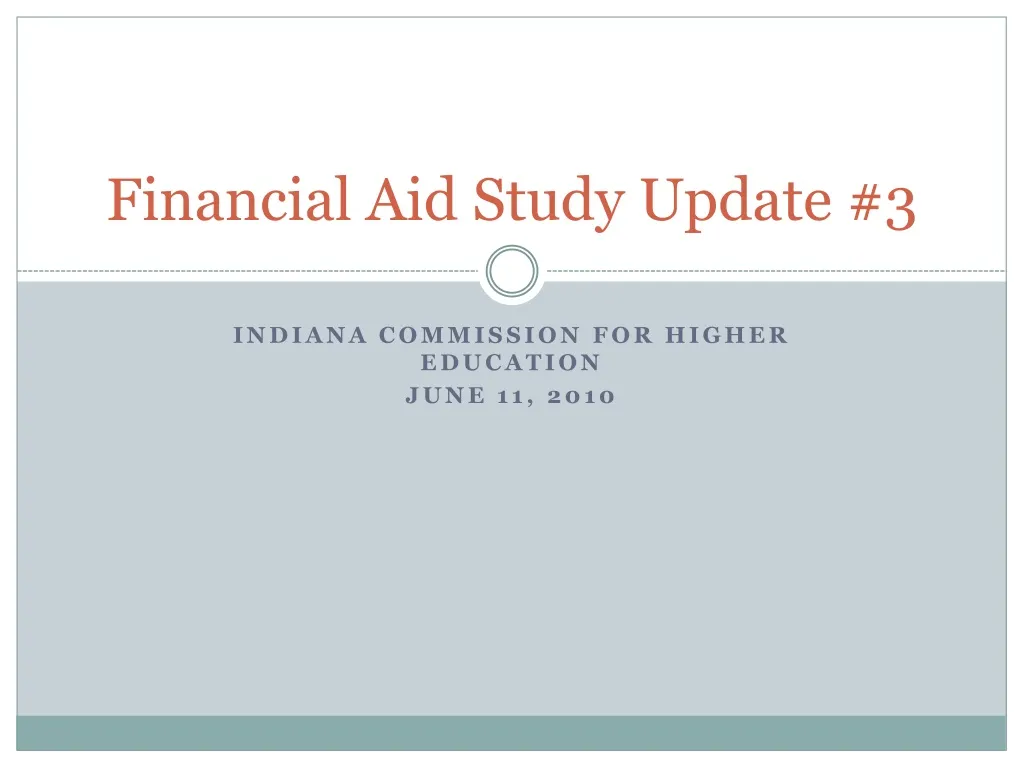 financial aid study update 3
