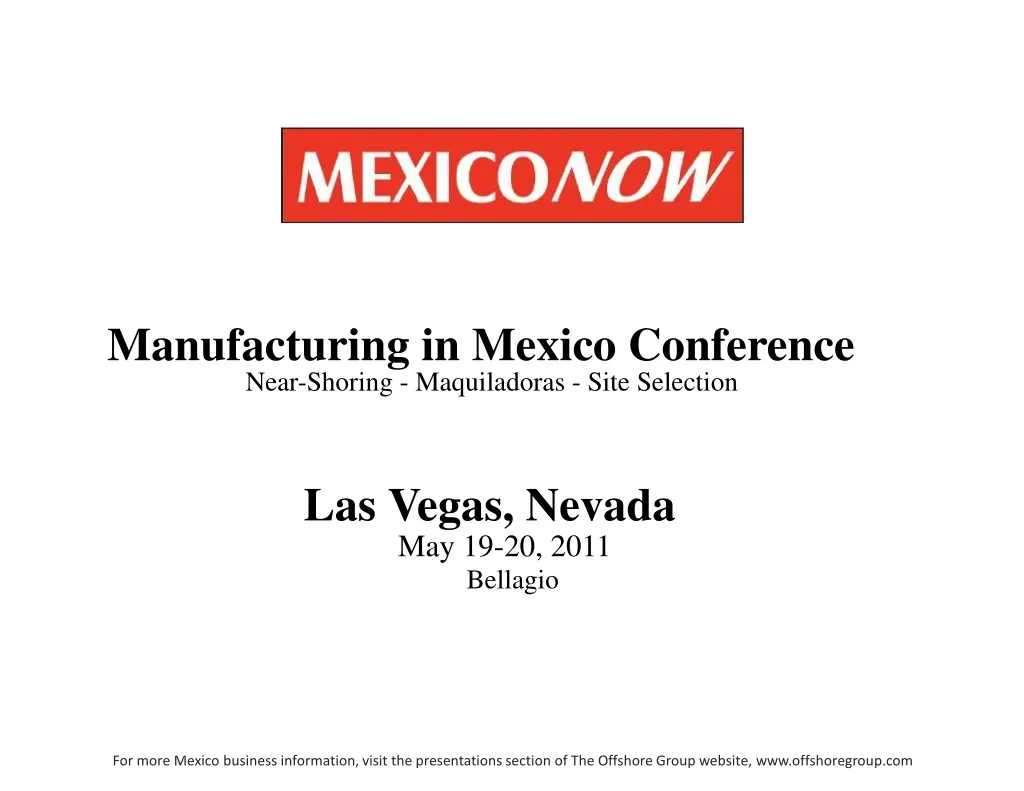 manufacturing in mexico conference