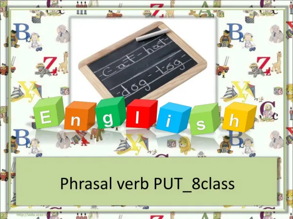 Phrasal verb PUT_8class