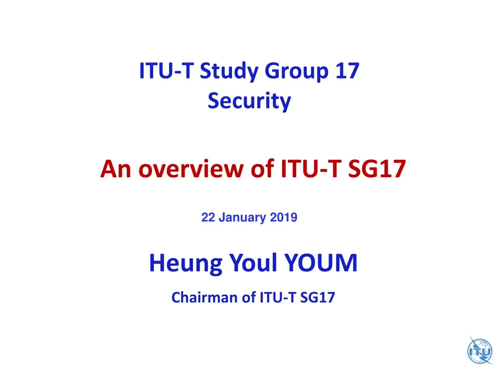 itu t study group 17 security