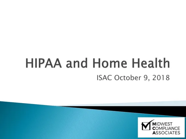 HIPAA and Home Health
