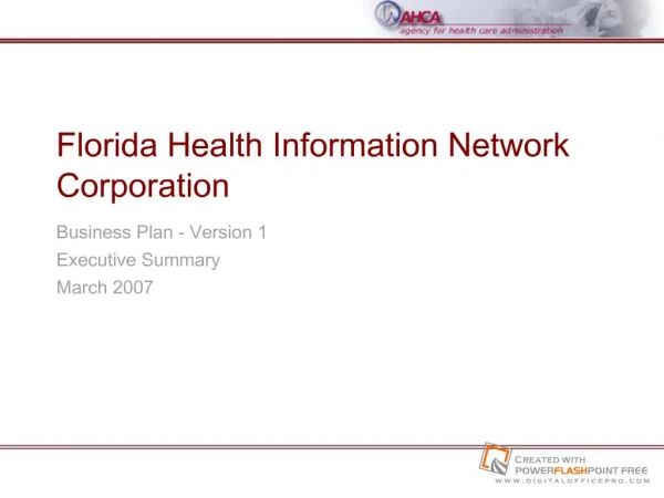 Florida Health Information Network Corporation