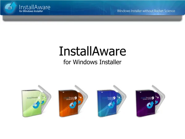 InstallAware for Windows Installer