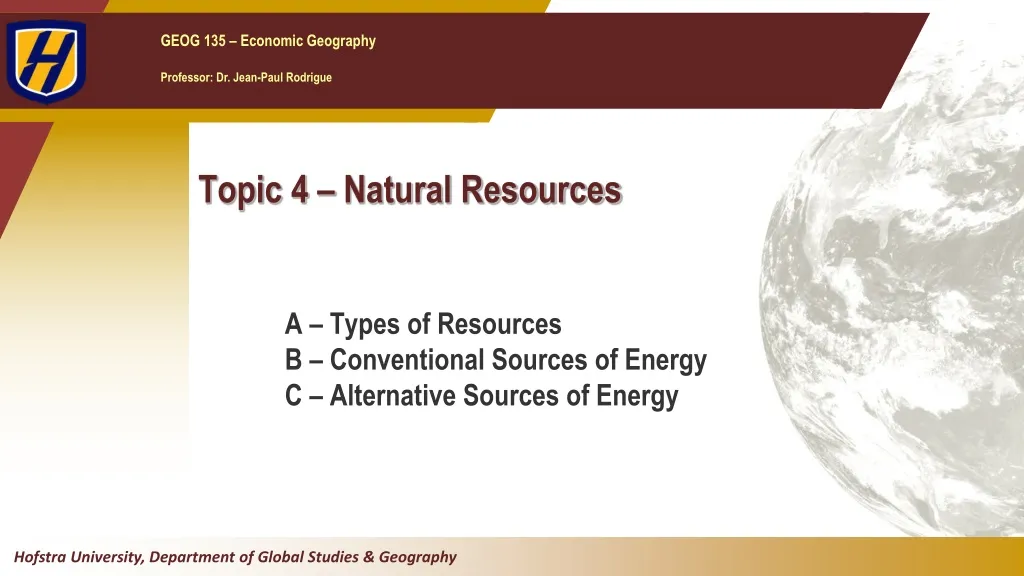 topic 4 natural resources