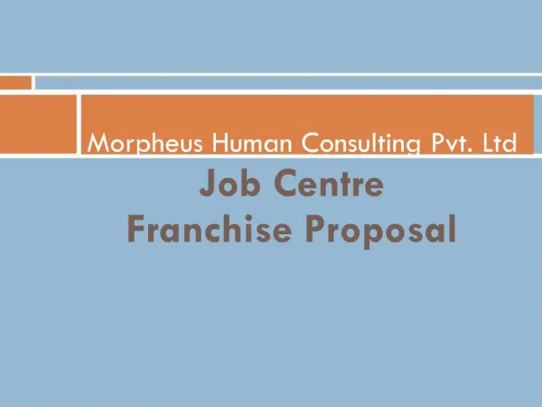 Morpheus Human Consulting Pvt. Ltd