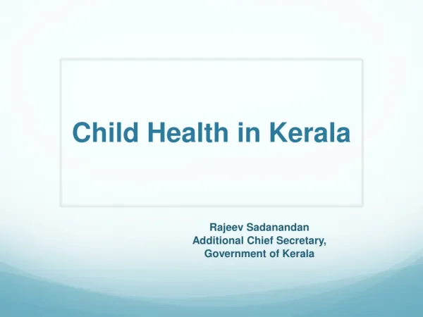 Child Health in Kerala