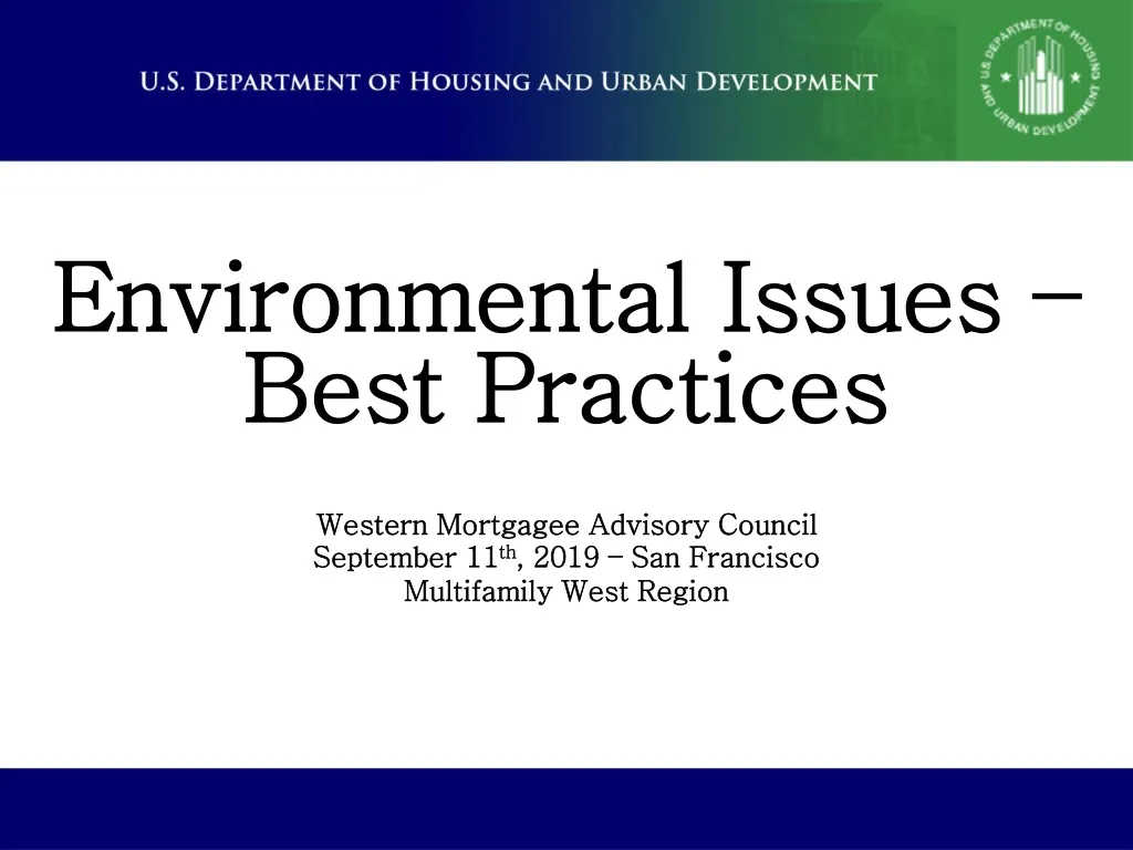 environmental issues best practices
