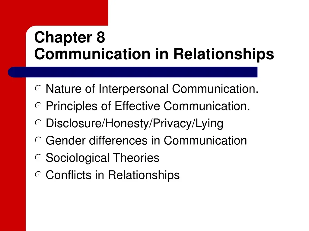 chapter 8 communication in relationships