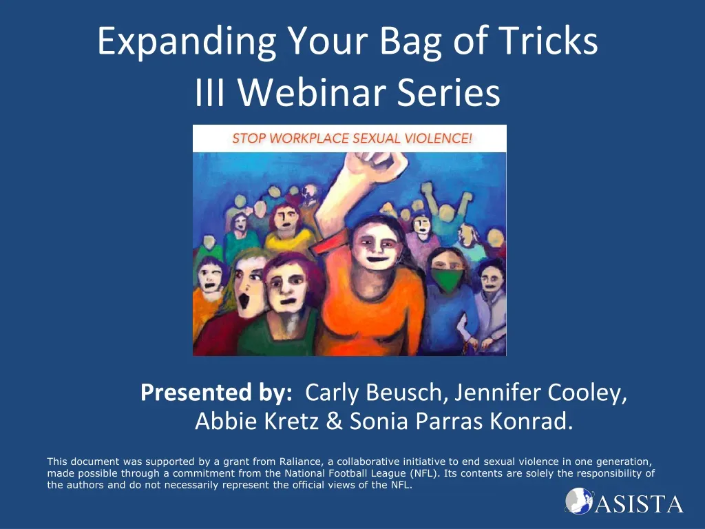 expanding your bag of tricks iii webinar series