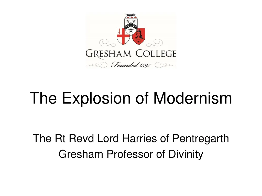 the explosion of modernism