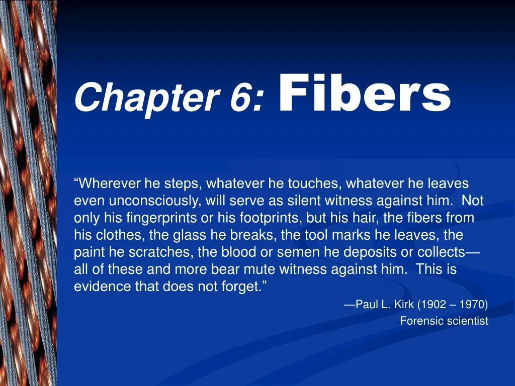 chapter 6 fibers