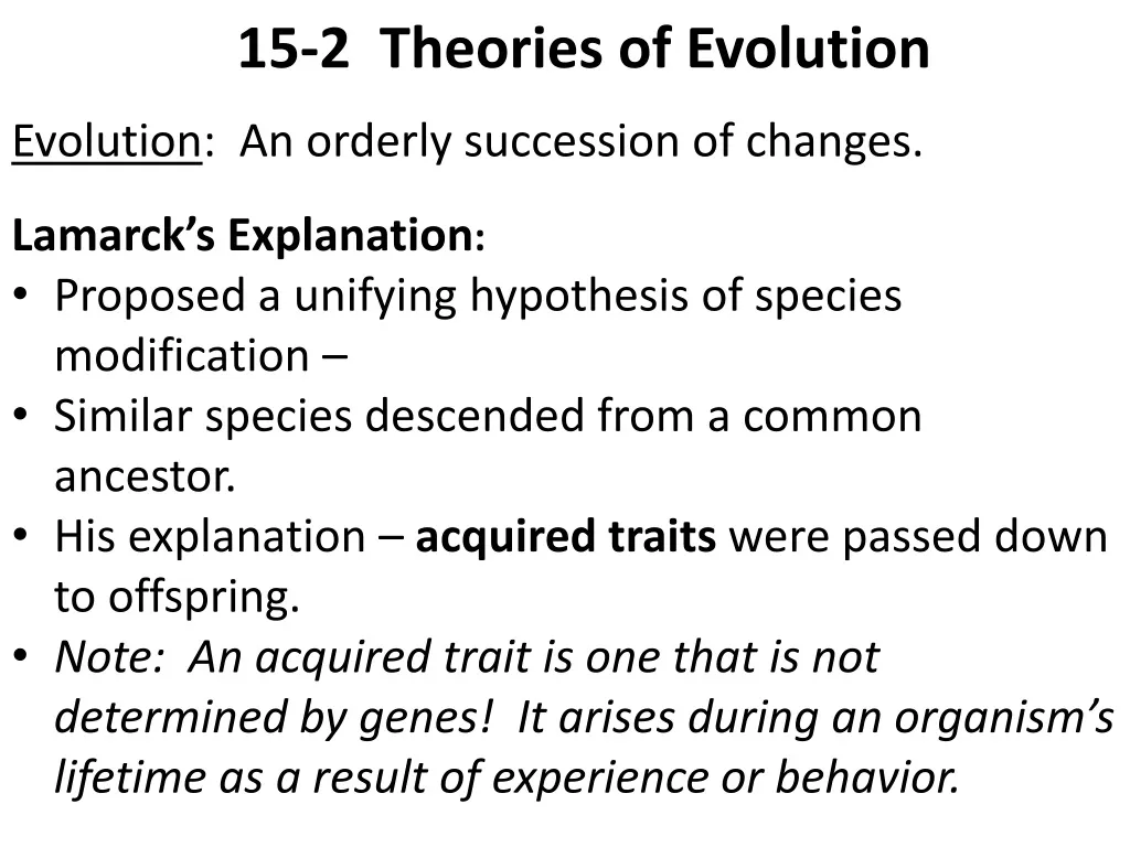 15 2 theories of evolution