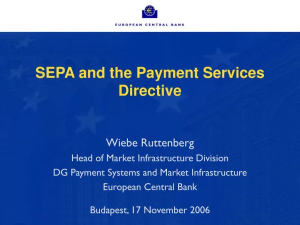 SEPA and the Payment Services Directive