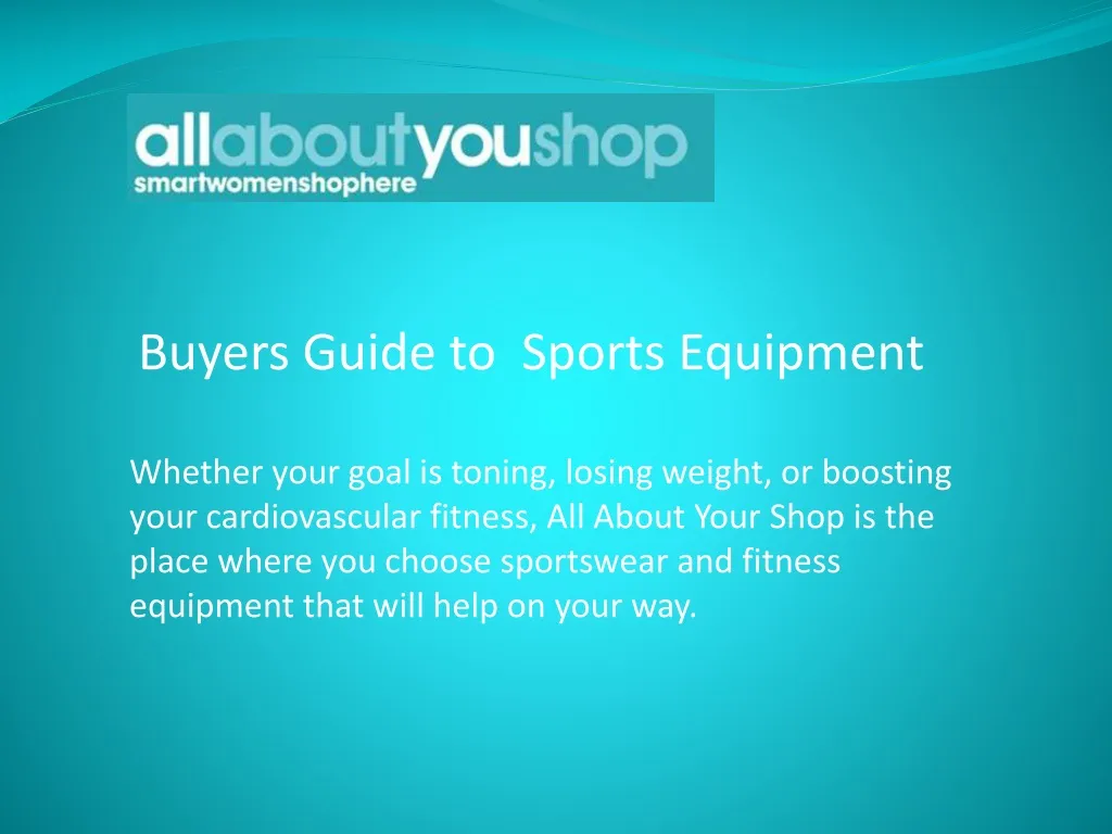 buyers guide to sports equipment