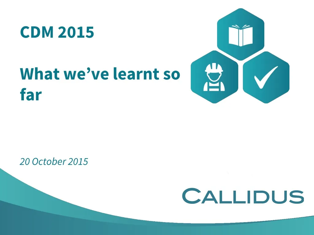 cdm 2015 what we ve learnt so far 20 october 2015