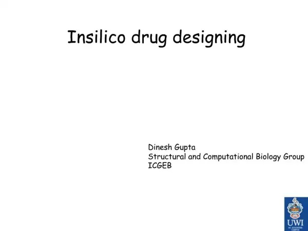 Insilico drug designing