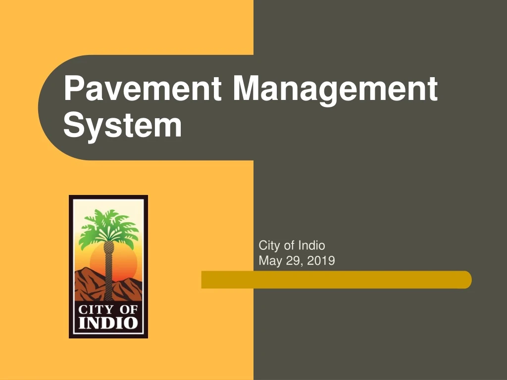 pavement management system