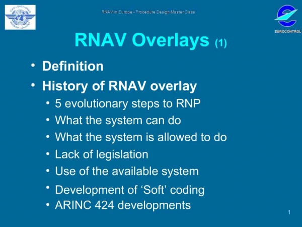 RNAV Overlays 1