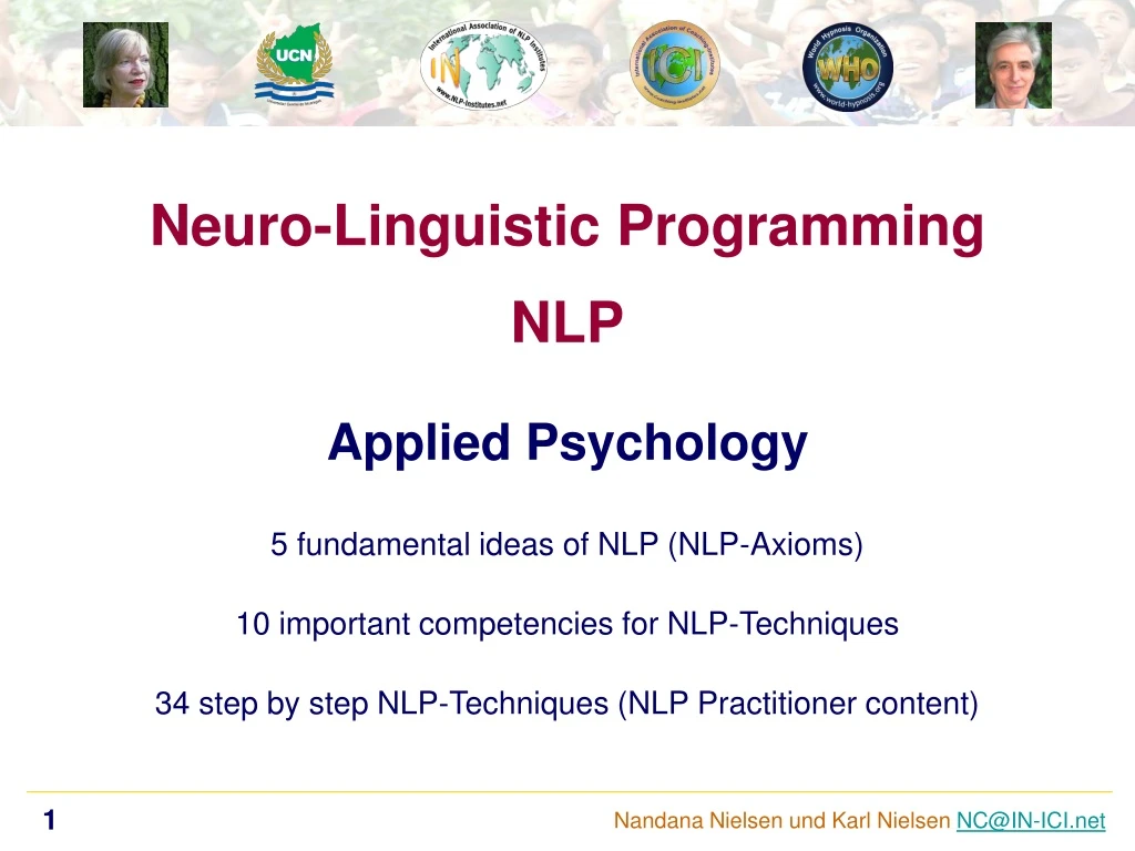 neuro linguistic programming nlp applied