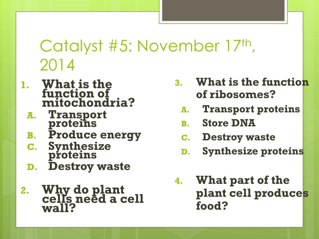 catalyst 5 november 17 th 2014