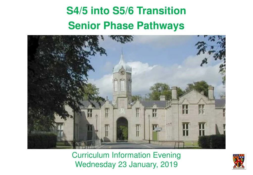 s4 5 into s5 6 transition senior phase pathways