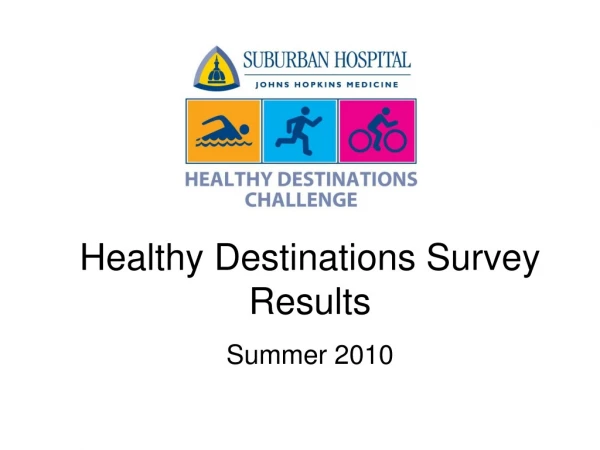 Healthy Destinations Survey Results