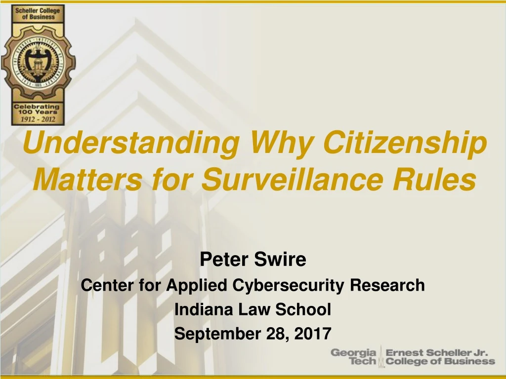 understanding why citizenship matters for surveillance rules