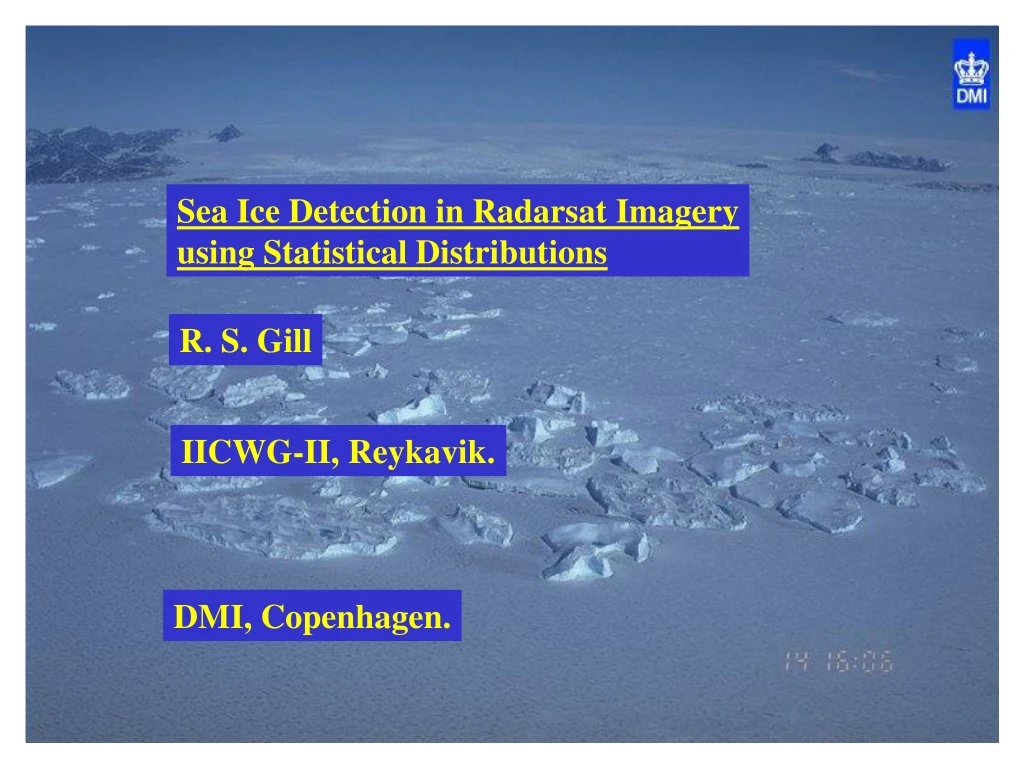 sea ice detection in radarsat imagery using