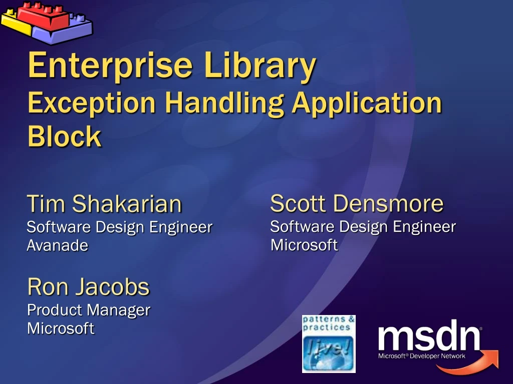 enterprise library exception handling application block