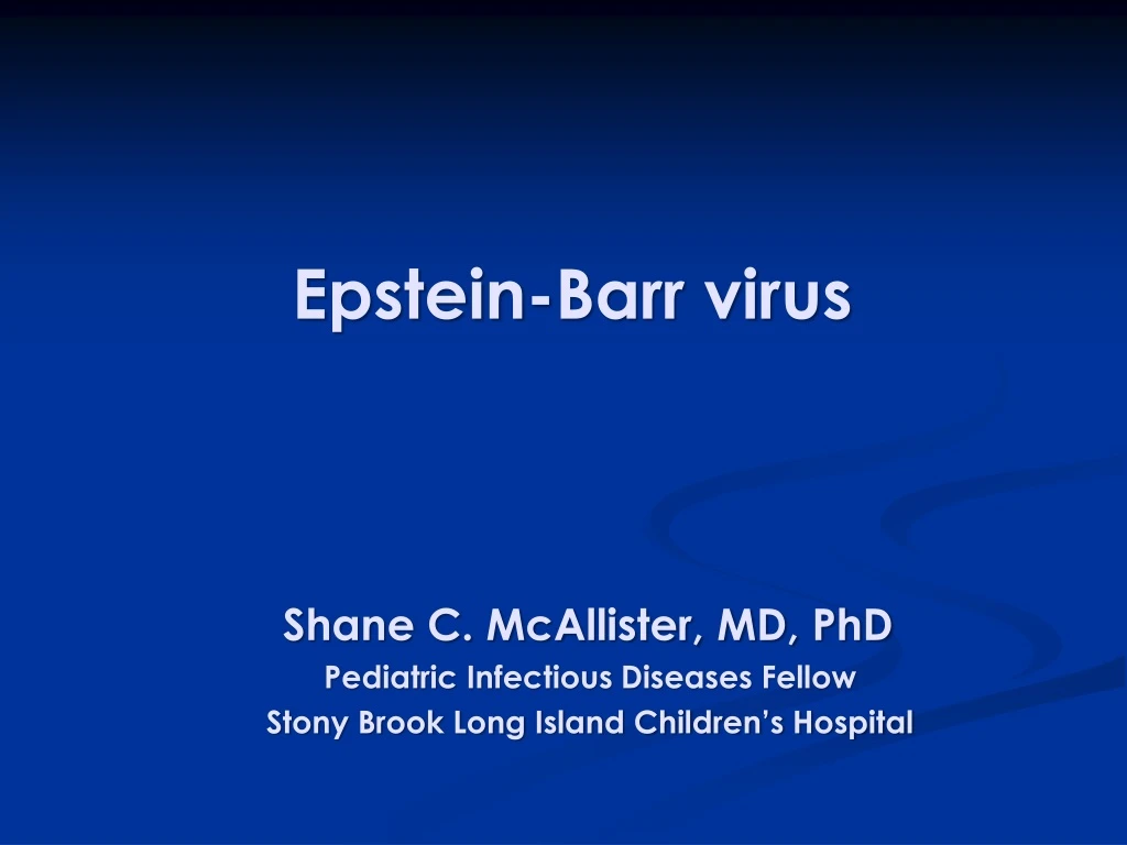 epstein barr virus
