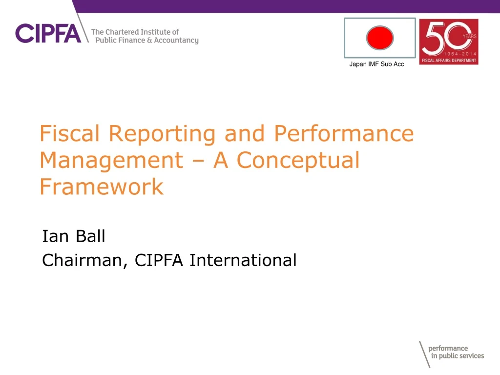 fiscal reporting and performance management a conceptual framework