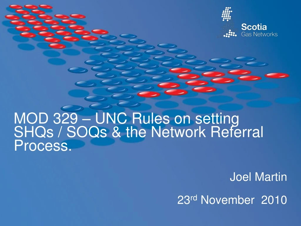 mod 329 unc rules on setting shqs soqs the network referral process
