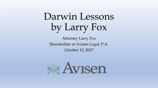 Darwin Lessons by Larry Fox