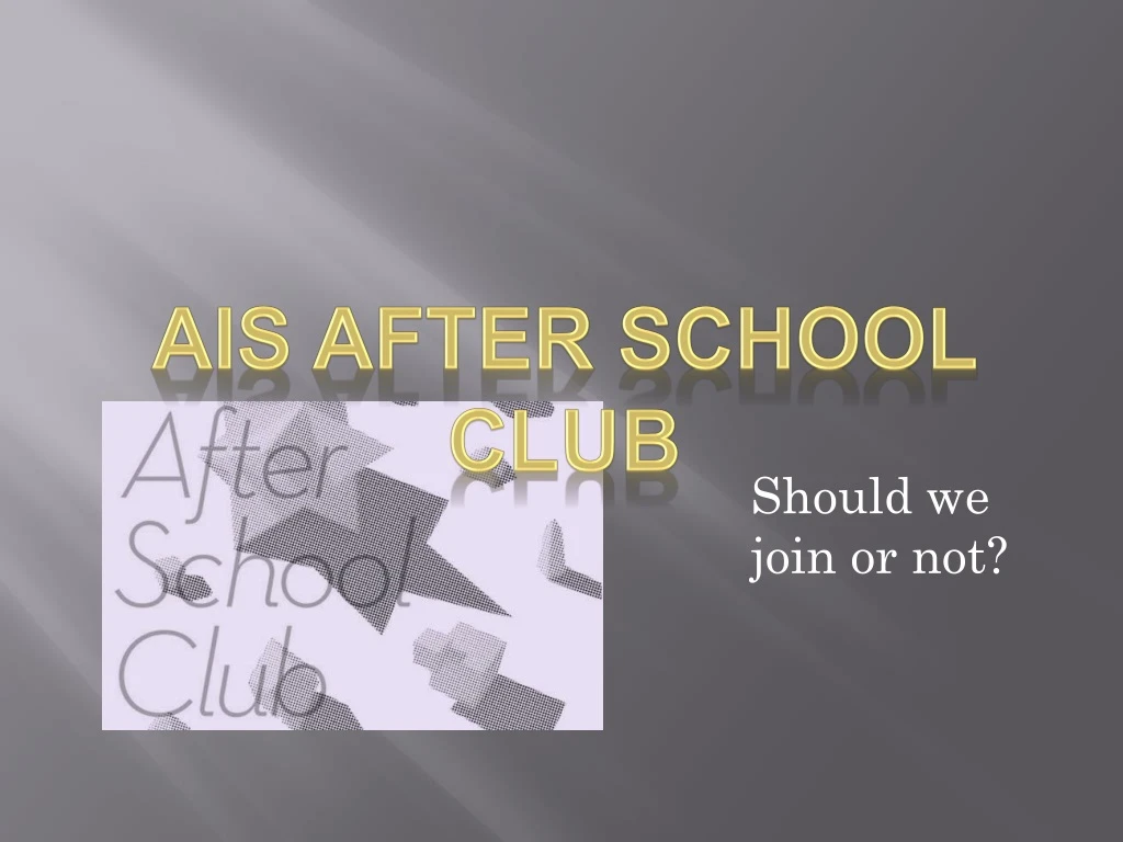 ais after school club
