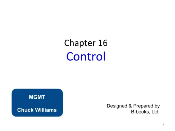 Chapter 16 Control