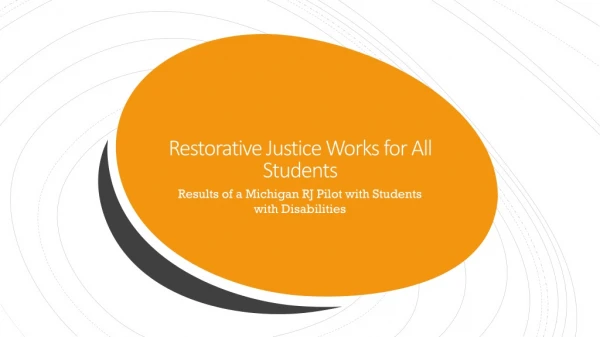 Restorative Justice Works for All Students