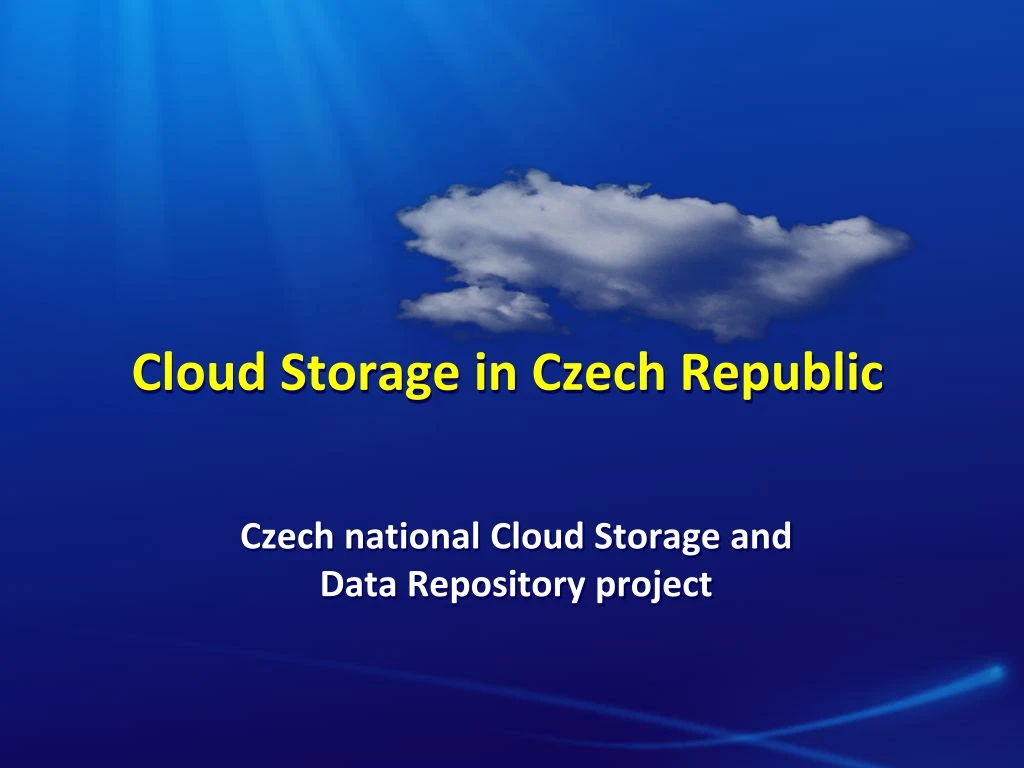 cloud storage in czech republic
