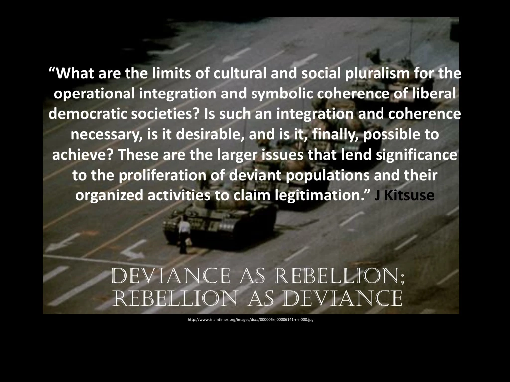 deviance as rebellion rebellion as deviance